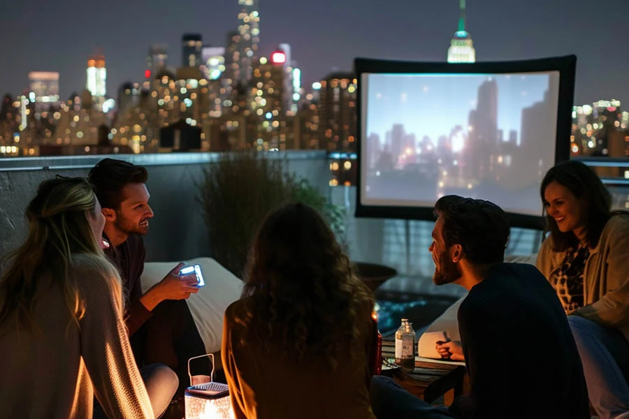 top rated outdoor movie projectors